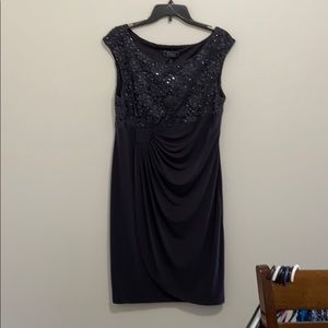 Black sequence dress